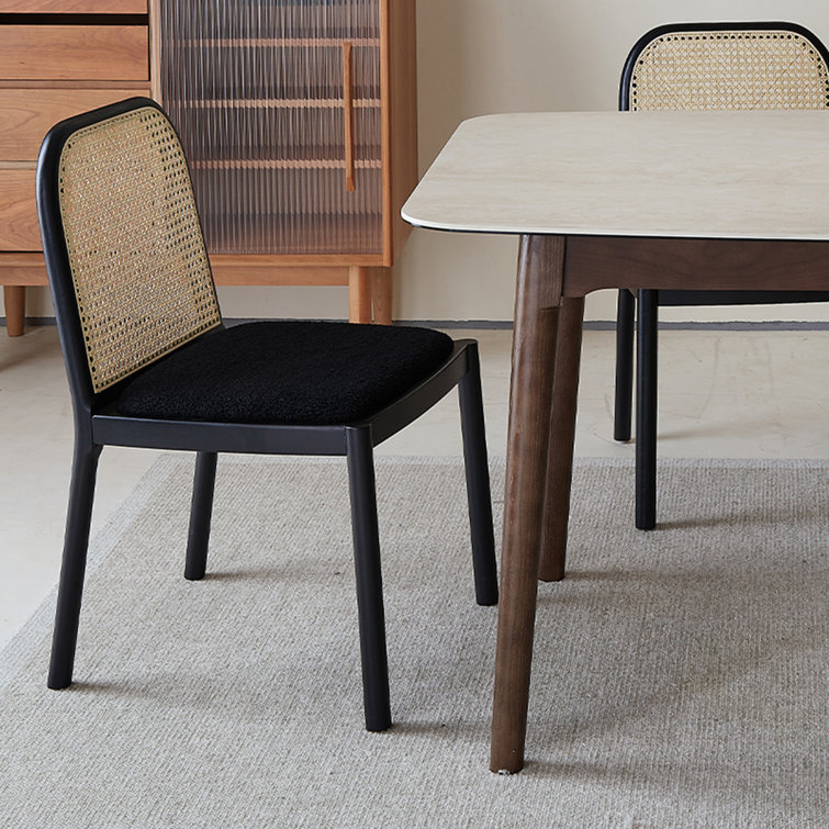 Cb2 cane best sale dining chair